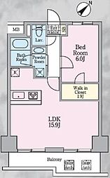 APOLLO 1LDKの間取図画像