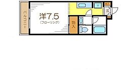 都営新宿線 一之江駅 徒歩10分の賃貸アパート 2階1Kの間取り