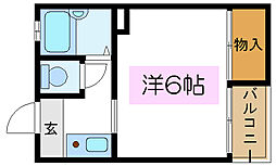 Mtハイツ 1Kの間取図画像