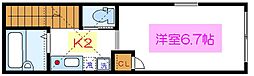 バーミープレイス新小岩 1Kの間取図画像
