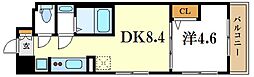 グランドステージエムスクエア 1LDKの間取図画像