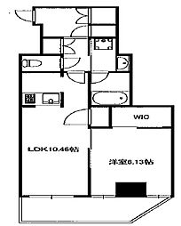 都営新宿線 浜町駅 徒歩6分の賃貸マンション 1階1LDKの間取り
