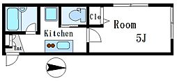 OliveHouse門前仲町2 1Kの間取図画像
