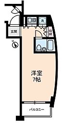 ラミアール門前仲町 ワンルームの間取図画像