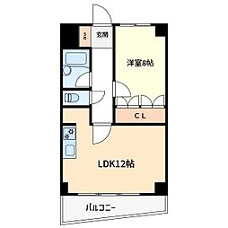 JR山手線 日暮里駅 徒歩11分の賃貸マンション 3階1LDKの間取り
