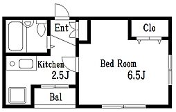 東武伊勢崎線 浅草駅 徒歩3分の賃貸マンション 3階1Kの間取り