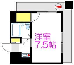 吉野屋ビル 1Kの間取図画像