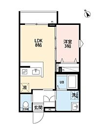 ROMA(ローマ) 1LDKの間取図画像