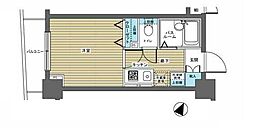 フェニックス日本橋浜町公園 6階1Kの間取り