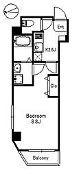 CenterPark亀有 1Kの間取図画像
