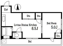 間取図画像 1LDK