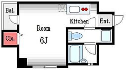 F.S.フローライト ワンルームの間取図画像