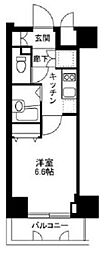 スパシエスタイル住吉 1Kの間取図画像