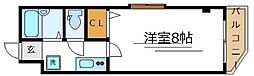 ピオーネ綾瀬 1Kの間取図画像