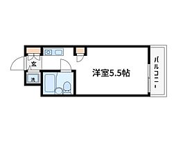 TOP北綾瀬NO2 ワンルームの間取図画像