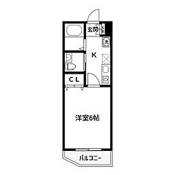 NellaValle 1Kの間取図画像