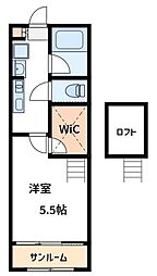 エソールTS 1Kの間取図画像
