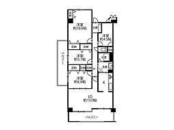 朝霧パーク・ホームズ 4LDKの間取図画像