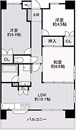 プレステージルーアンジュ藤江 3LDKの間取図画像