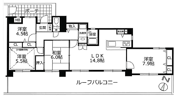 間取りを拡大表示