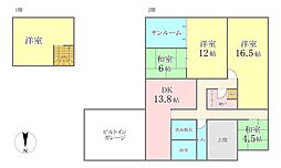 中古戸建　伊勢崎市今泉2丁目 5SLDKの間取り