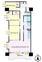間取図画像 3LDK