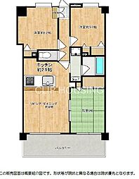 ニッシンパレステージ弘明寺 3LDKの間取図画像