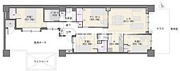 ファミールガーデン横浜・屏風浦 3SLDKの間取図画像