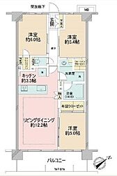 アドグランデ横浜港南台 3LDKの間取り