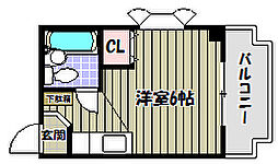 パウゼ河内長野駅前 1Kの間取図画像