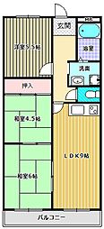 グレイスコート 3LDKの間取図画像