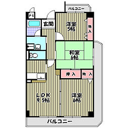 エクセレンシーアイ 3LDKの間取図画像