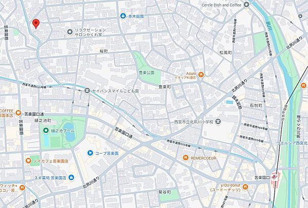 地図を拡大表示