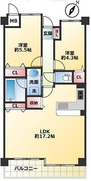 間取りを拡大表示