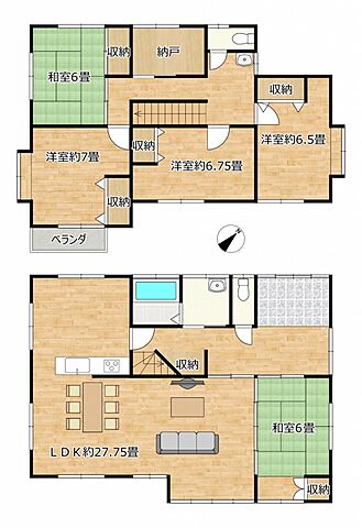 間取り 滑川市上小泉434