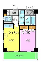 TSCaSaSecondo 1LDKの間取図画像
