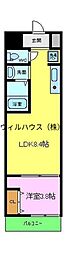 GARDENIA堺東 1LDKの間取図画像