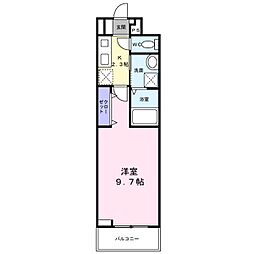 ヒカルサ堺市文珠橋通II 1Kの間取図画像