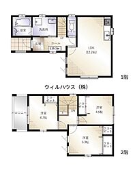 (仮称)FP戸建賃貸黒鳥町(I期) 3LDKの間取図画像