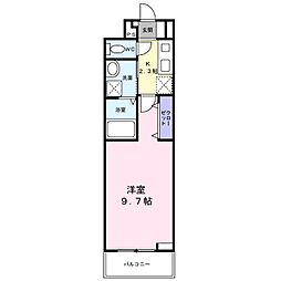 ヒカルサ堺市文珠橋通II 1Kの間取図画像