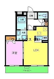 グラン・シェクル浜寺公園 1LDKの間取図画像