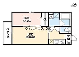 SecondCasaTS 1LDKの間取図画像
