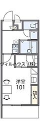 レオパレススカーレット 1Kの間取図画像