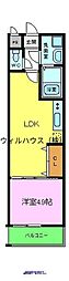 フジパレス堺大浜5番館 1LDKの間取図画像
