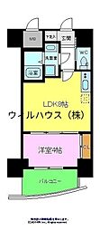 Racine宿院 1LDKの間取図画像