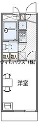 レオパレスネスト中百舌鳥 1Kの間取図画像