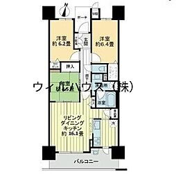 ディークラディア鳳ルネサンススクエア 3LDKの間取図画像