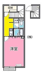 レオネクストグランデ北公園前 1Kの間取図画像