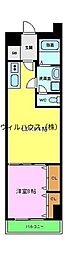LUVIAS堺 1DKの間取図画像