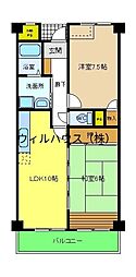 アージュ 1LDKの間取図画像